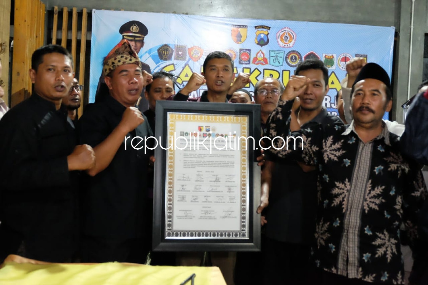 Belasan Perguruan Silat Sidoarjo Wani Sambut Pemilu 2019 Damai