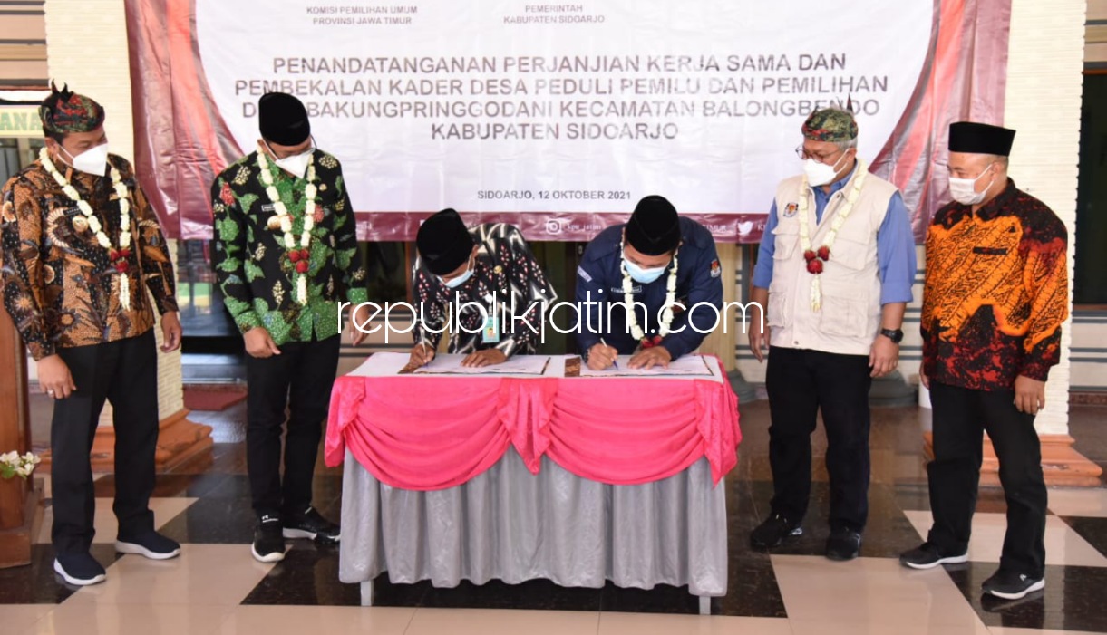 KPU RI Bersinergi dengan Pemkab Sidoarjo Wujudkan Program Desa Peduli Pemilu dan Pemilihan