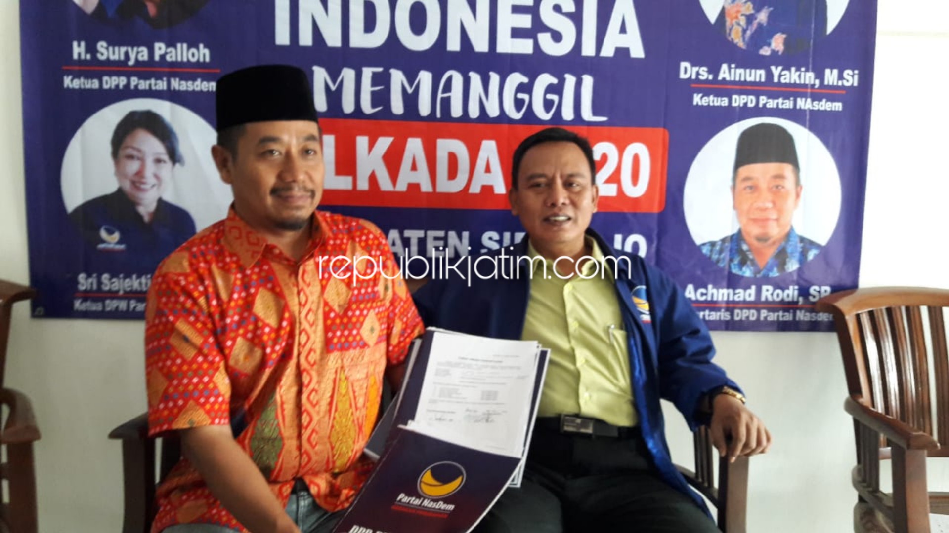 Gus Muhdlor dan Dondik Berebut Rekom Partai Nasdem Sidoarjo