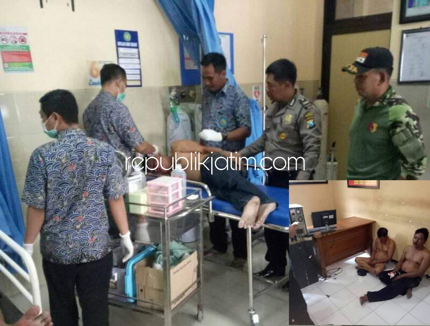 Dua Gendam Asal Pasuruan Babak Belur Dihajar Warga Tulangan Mobil Dihancurkan