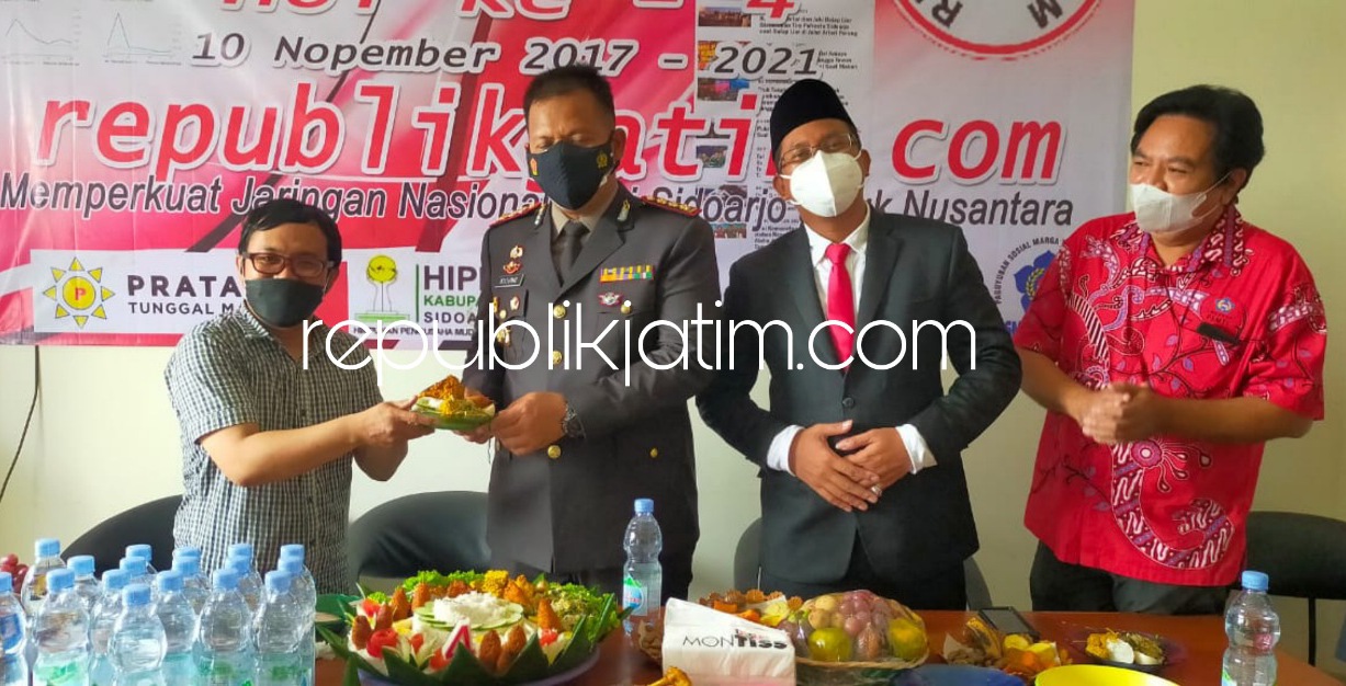 HUT Ke 4, Kapolresta Sidoarjo Berharap republikjatim.com Tambah Jaringan di Seluruh Kota di Jatim