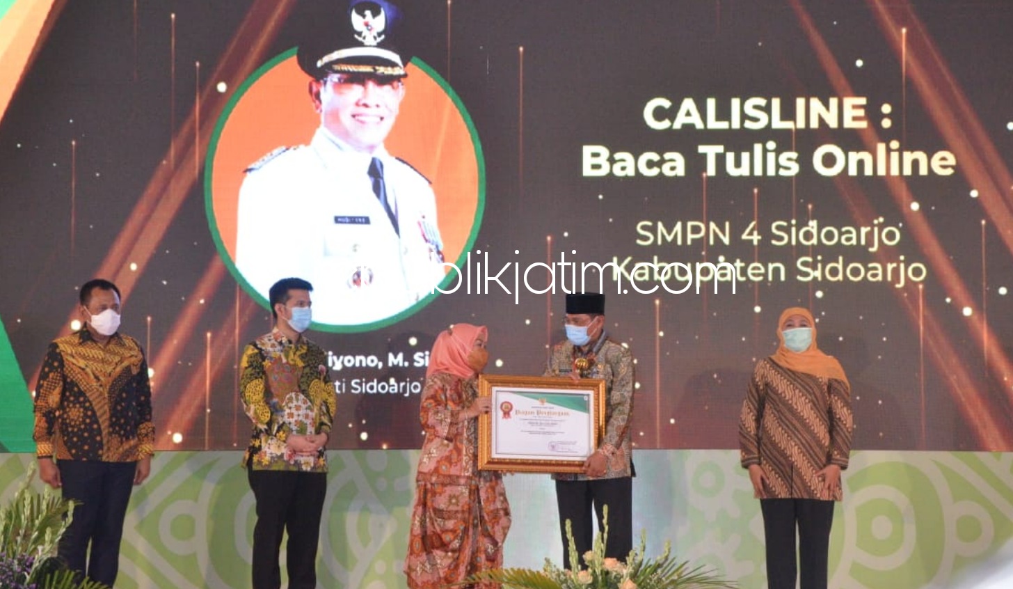 Calisline SMPN 4 Sidoarjo Terima Penghargaan Top 30 Kovablik dari Kemenpan RB di Batu