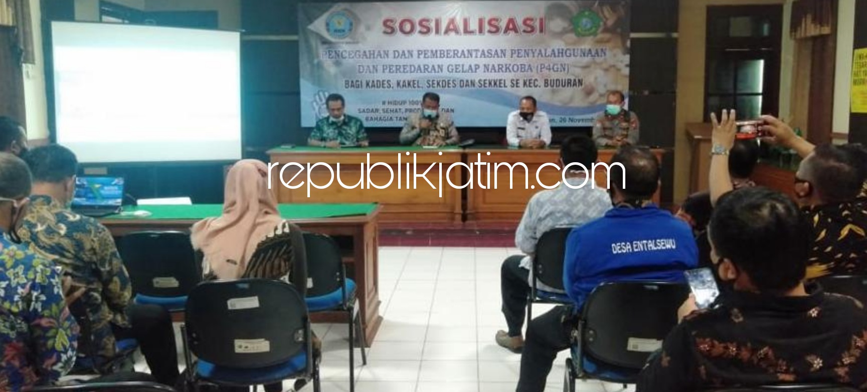 BNN Sidoarjo Ajak Perangkat Desa Sosialisasikan P4GN