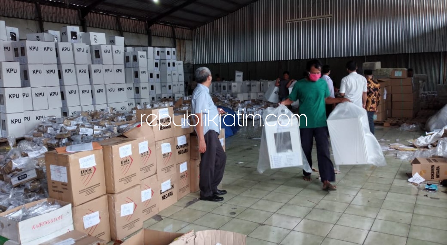 KPU Mulai Distribusikan Logistik dan APD untuk Pilkada Sidoarjo