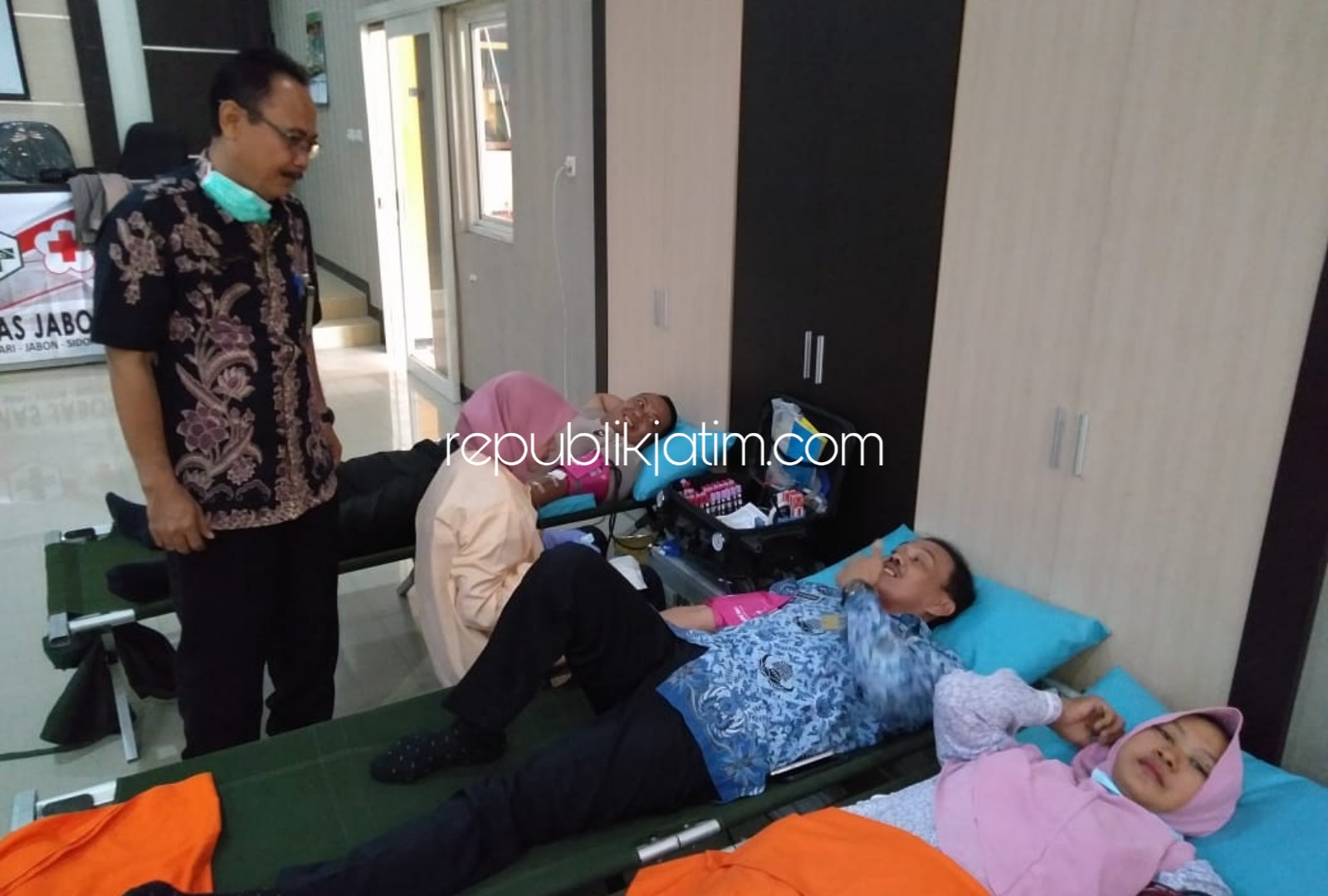 Puskesmas Jabon Gelar  Baksos Donor Darah