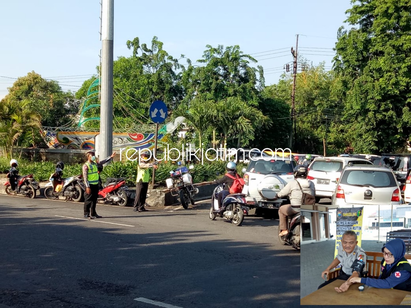 Program Pagi Melayani Polresta Sidoarjo, Atur Lalin Hingga Pemeriksaan Kesehatan