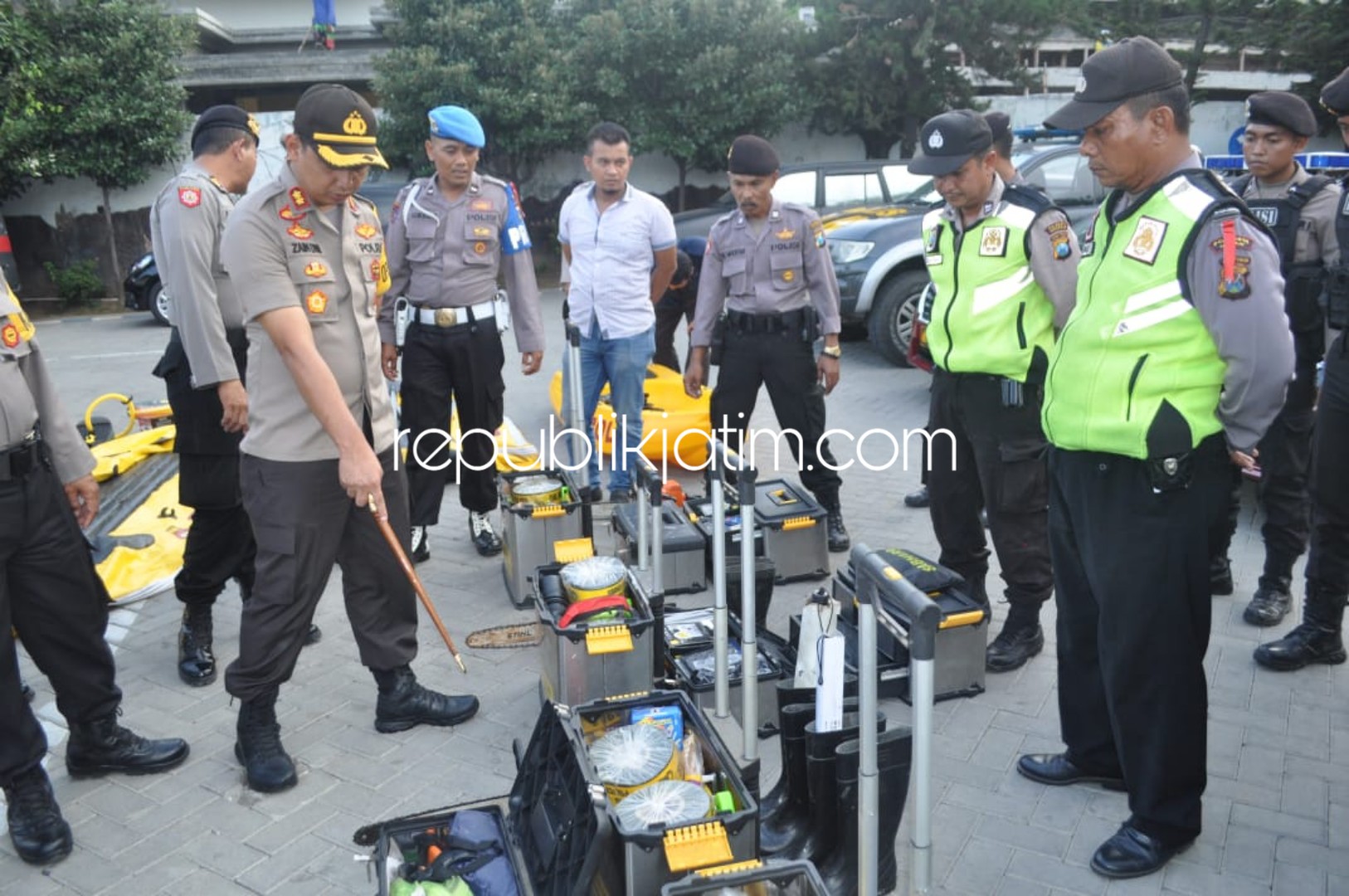 Polisi Sidoarjo Siap Tanggulangi Bencana Alam Musim Hujan