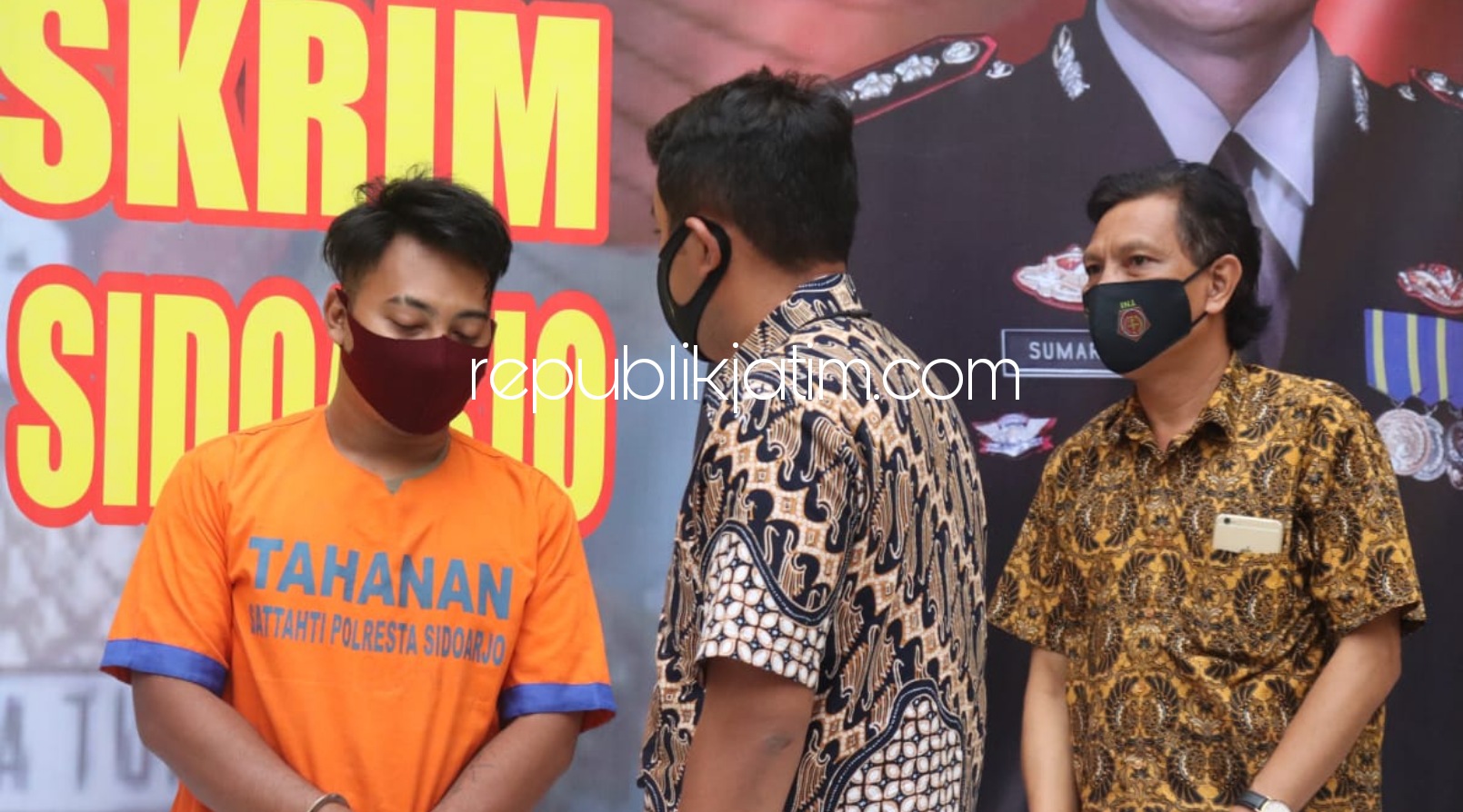 Terpengaruh Film Porno, Arek Taman Onani di Jalan Bangah Diringkus Petugas  Polresta Sidoarjo