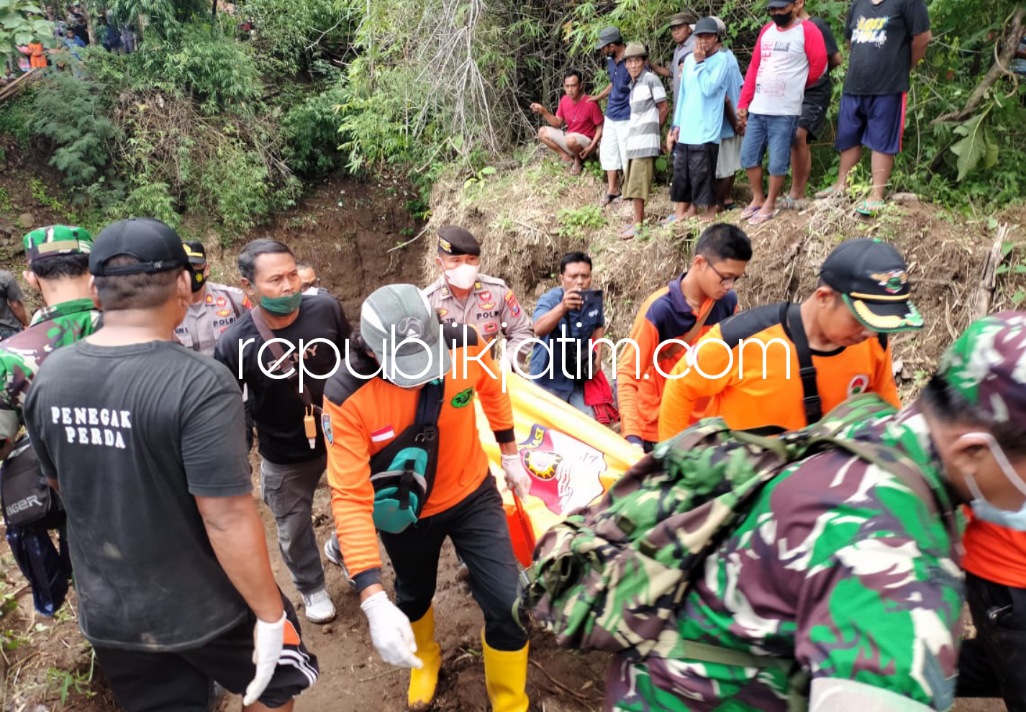 Dua Kuli Bangunan Tewas Tertimbun Reruntuhan Pondasi Proyek Jembatan Mijil di Sawoo Ponorogo