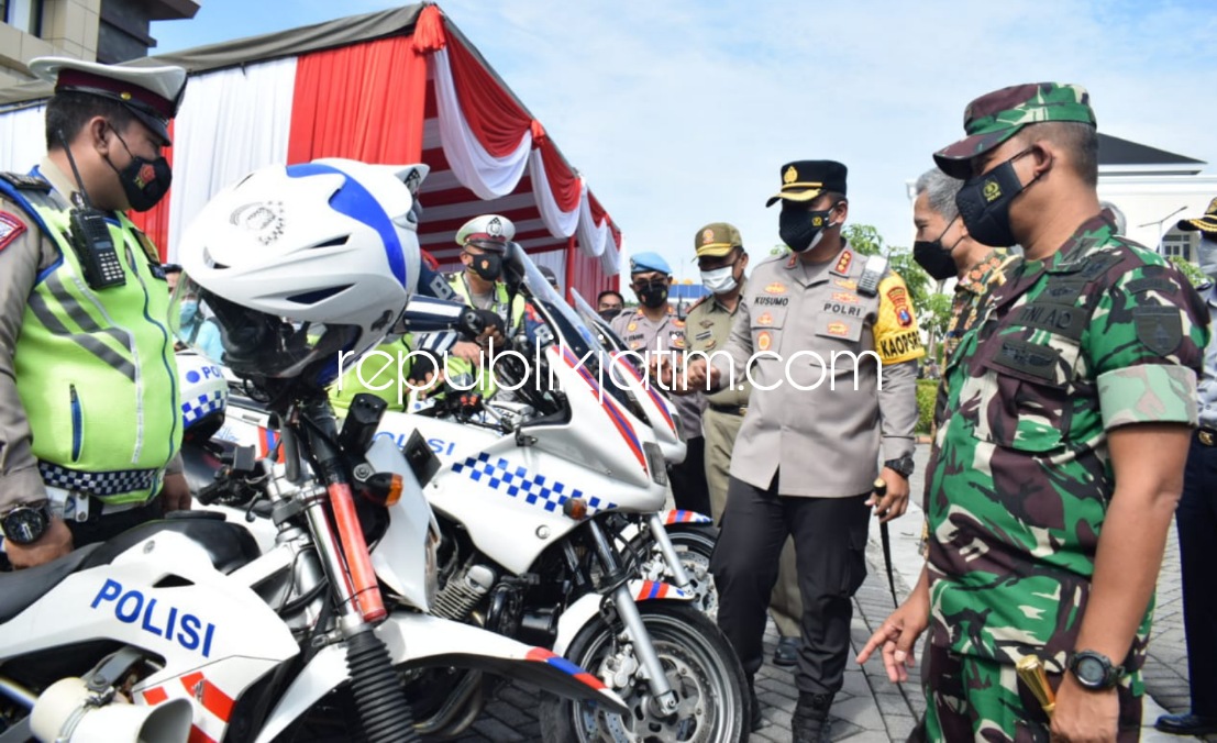 Amankan Nataru dan Antisipasi Omicron, Operasi Lilin Semeru di Sidoarjo Terjunkan 750 Personil Gabungan