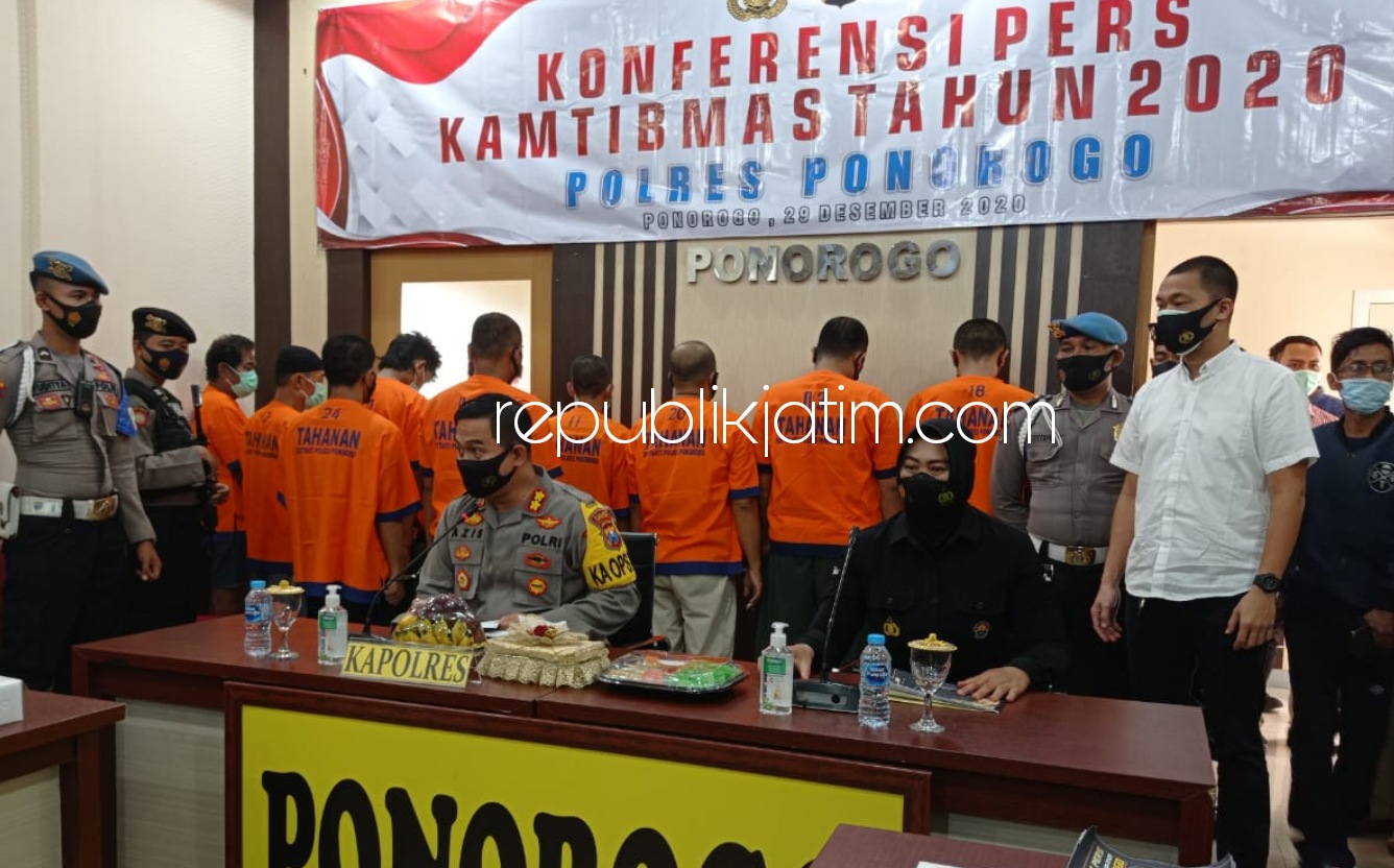 Kapolres Ponorogo Beber Kaleidoskop 2020, Kasus Peredaran Pil Doubel L Kenaikan Tertinggi