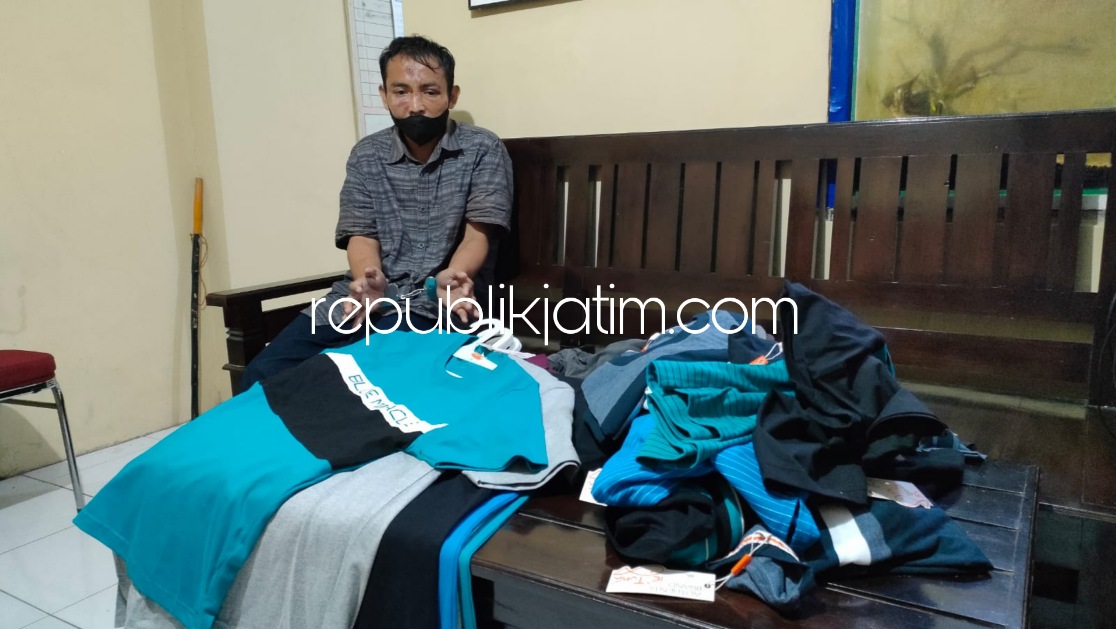 Komplotan Spesialis Pencurian Baju Beraksi di Mlarak Ponorogo, Seorang Apes Tertangkap Tiga Lainnya Kabur