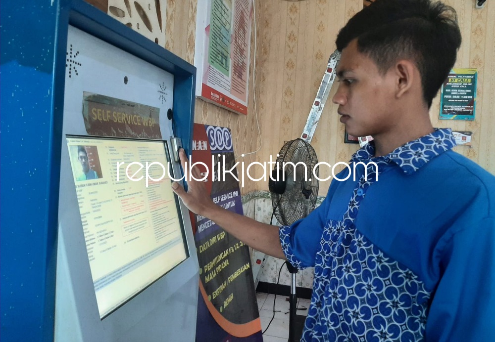 Lewat Anjungan Mandiri, WBP Lapas Sidoarjo Bisa Tahu Kapan Bebas dan Terima Remisi