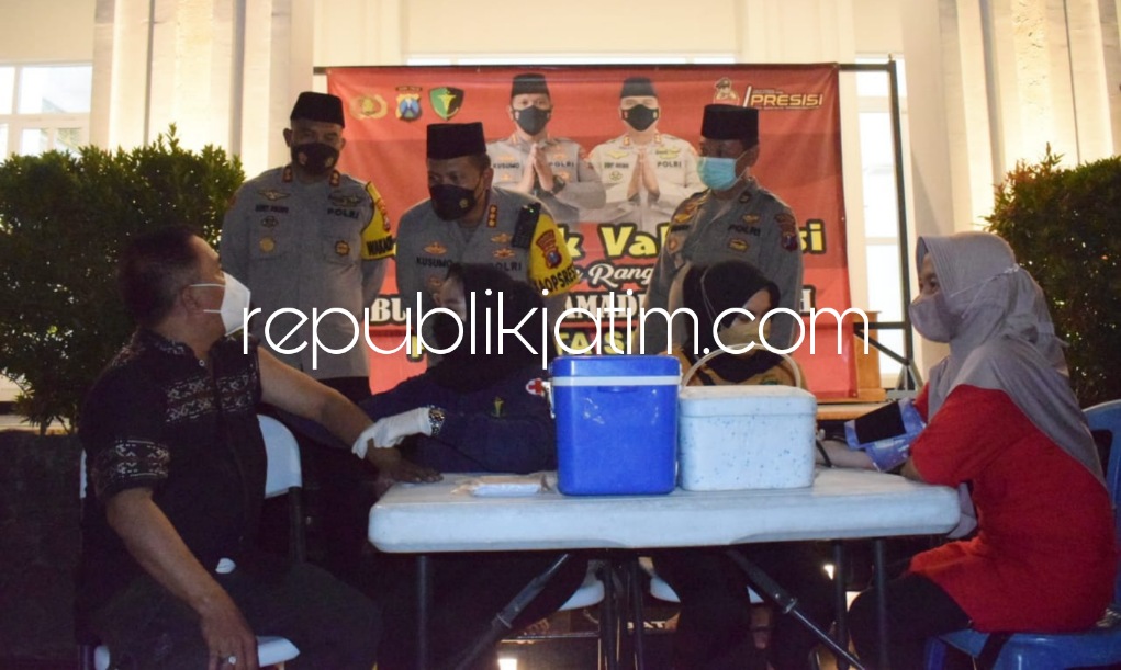 Penuhi Target 30 Persen, Polresta Sidoarjo Genjot Vaksinasi Booster Selama Ramadhan