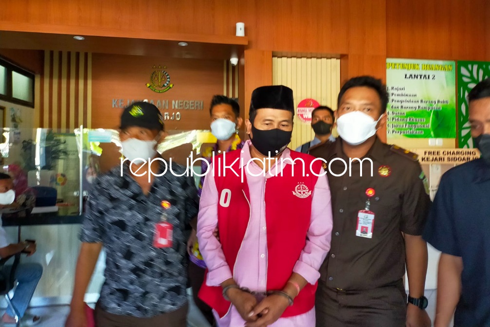 Nyusul Kades dan Dua Perangkat Lain, Satu Lagi Perangkat Desa Sukolegok Sukodono Ditahan Penyidik Kejari Sidoarjo