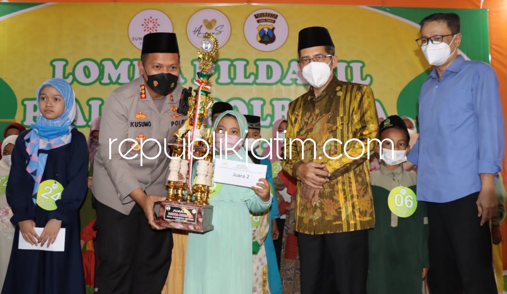 Lomba Pildacil Piala Kapolresta Sidoarjo, Tanamkan Nilai Keagamaan Sejak Dini