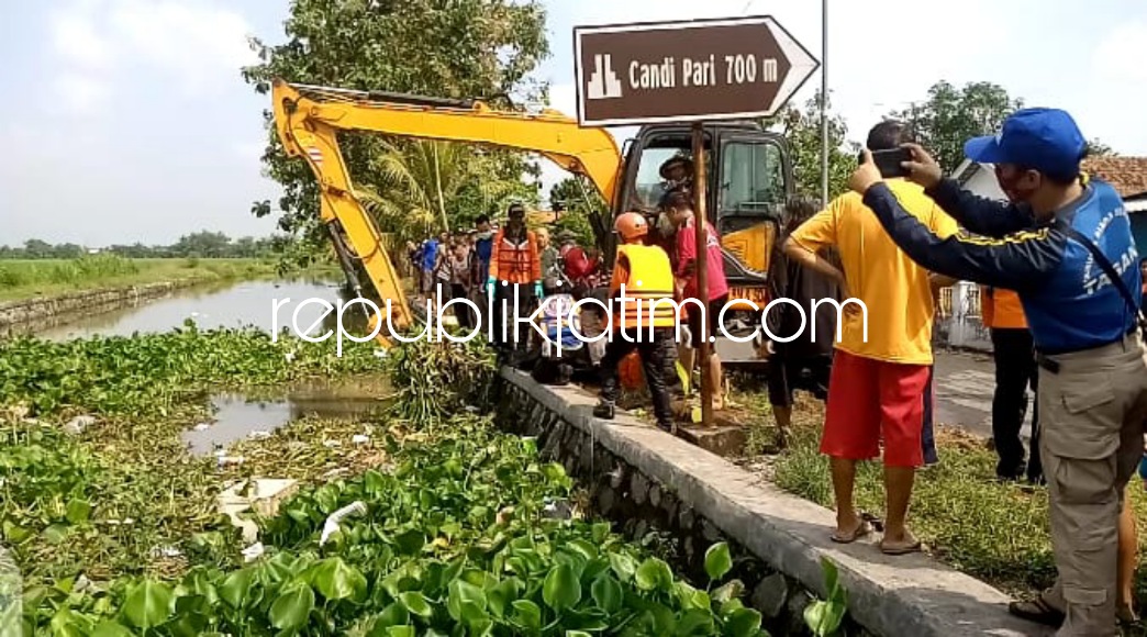 Tiga Hari Dicari Tim Gabungan, Balita Wiliona Asal Porong Ditemukan Tak Bernyawa di Tumpukan Sampah Sungai Candipari