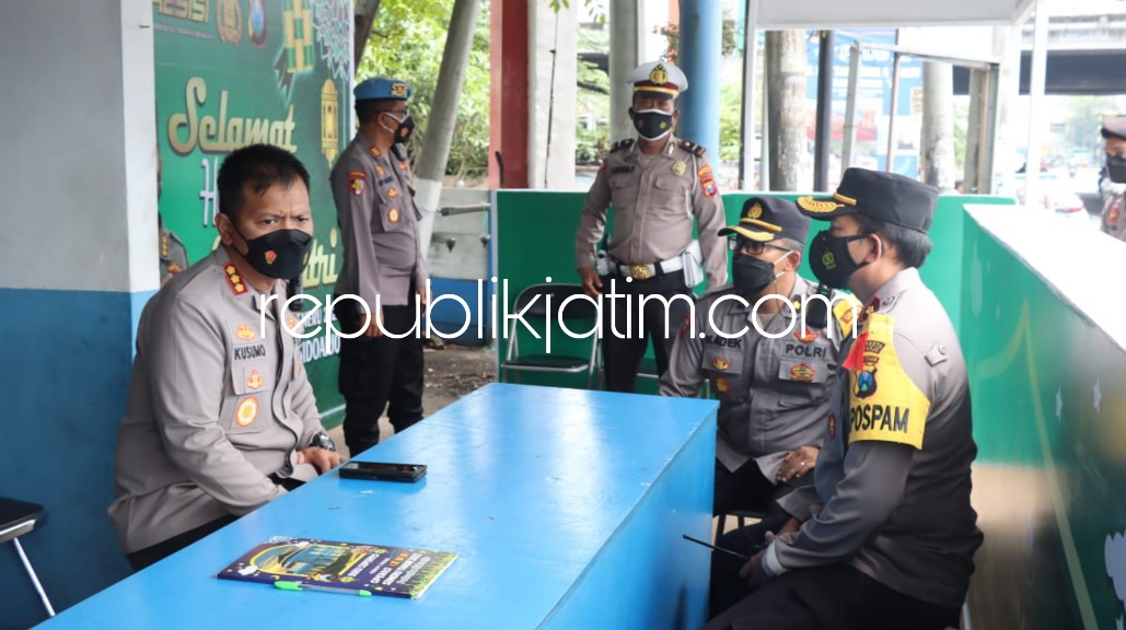 Kapolresta Sidoarjo Pantau Arus Mudik, Cek Pos Pam dan Pos Yan Lebaran 2022