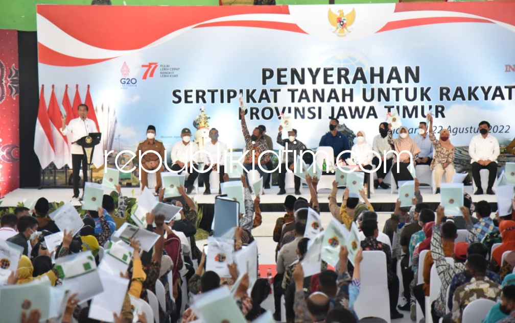 82,2 Persen Lahan Sudah Terdaftar di BPN, Awal Tahun 2023, Sidoarjo Jadi Kabupaten PTSL Lengkap di Jatim