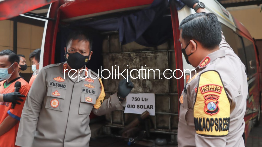 Modifikasi Angkutan untuk Borong Bio Solar Bersubsidi, Sopir dan Kenek di Sidoarjo Diringkus Polisi