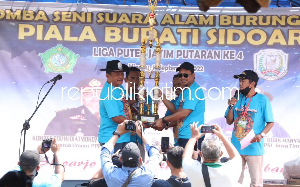 Diikuti Para Pecinta dari Berbagai Kota di Jatim, Gus Muhdlor Buka Liga Burung Puter Piala Bupati Sidoarjo