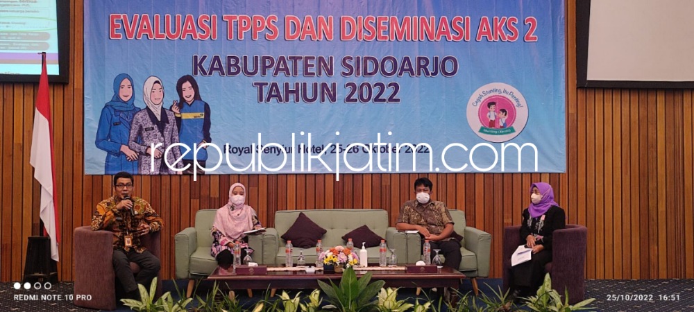 Dorong Penguatan Komitmen TPPS, Pemkab Sidoarjo Evaluasi Program Penurunan Stunting Kedua