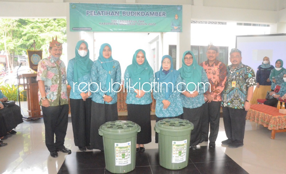 Jaga Kemandirian Ekonomi Warga, TP PKK dan Dinas Perikanan Sidoarjo Kembangkan Budikdumber