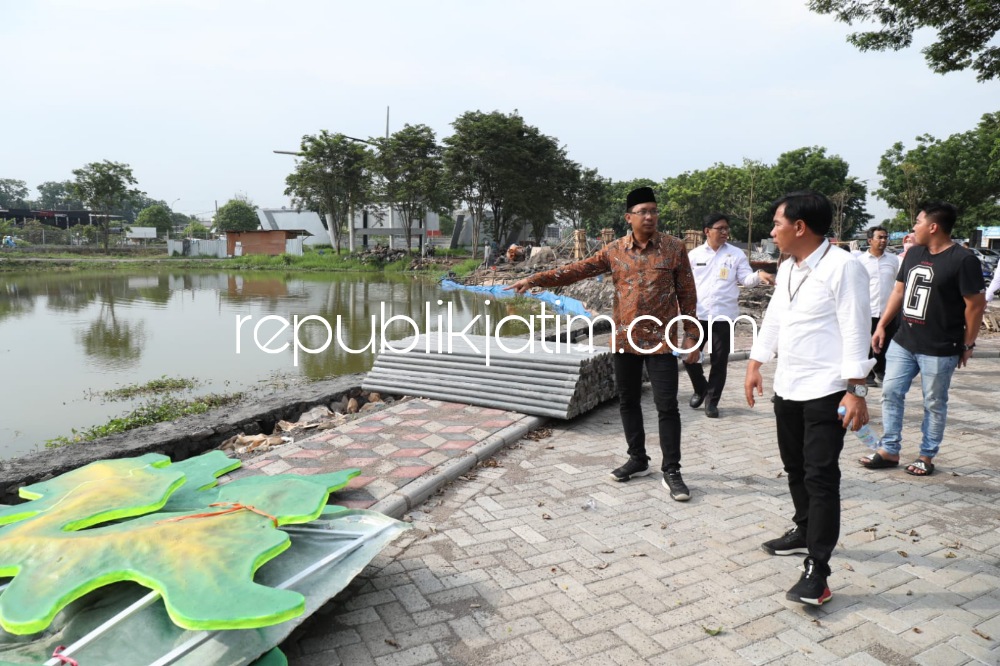 Bupati Sidoarjo Bangun Miniatur Pulau Nusantara dan Play Ground di Taman Ilyushin Juanda