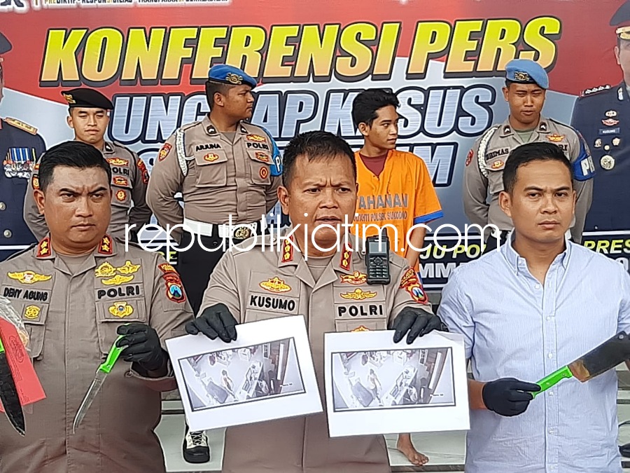 Memaksa Ajak Kekasih Pulang Dengan Sajam, Mahasiswa Asal Gedangan Diringkus Polisi Sidoarjo