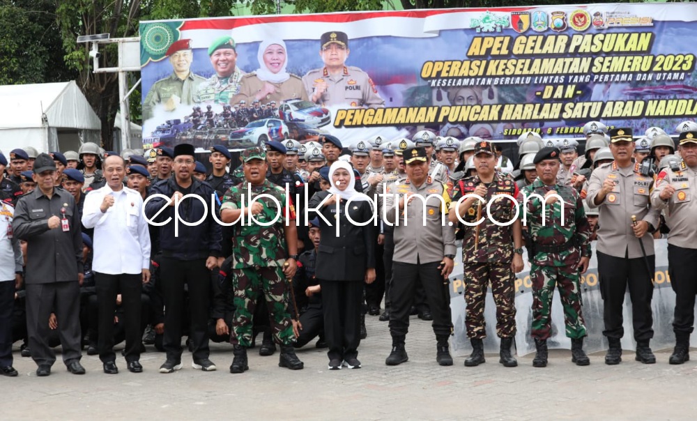 Pengamanan Resepsi Puncak 1 Abad NU di Gelora Delta Sidoarjo Dijaga 4.500 Personil Gabungan