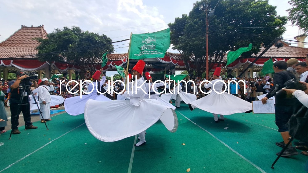 Tarian Sufi Sepanjang 2 Kilometer yang Digagas Bupati Sidoarjo Menandai NU Memasuki Abad Kedua