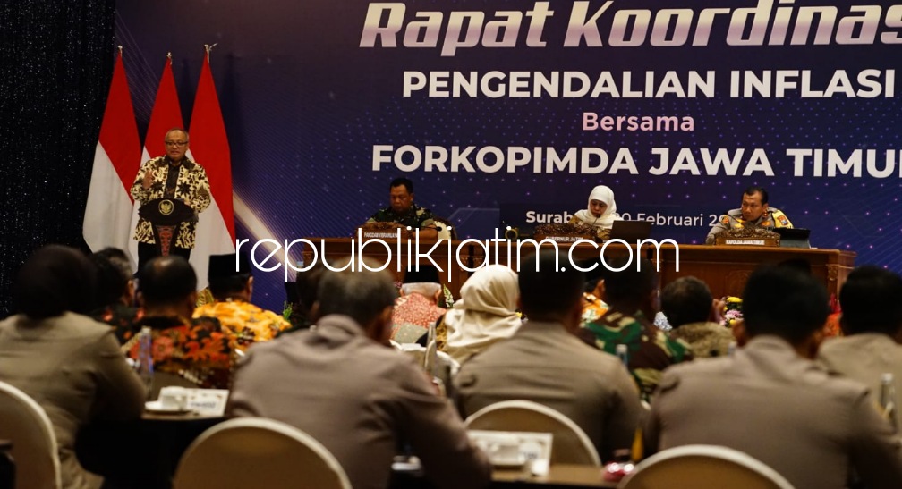 Bupati Sidoarjo Hadiri High Level Meeting dan Rapat Koordinasi Pengendalian Inflasi bersama Gubernur Jatim