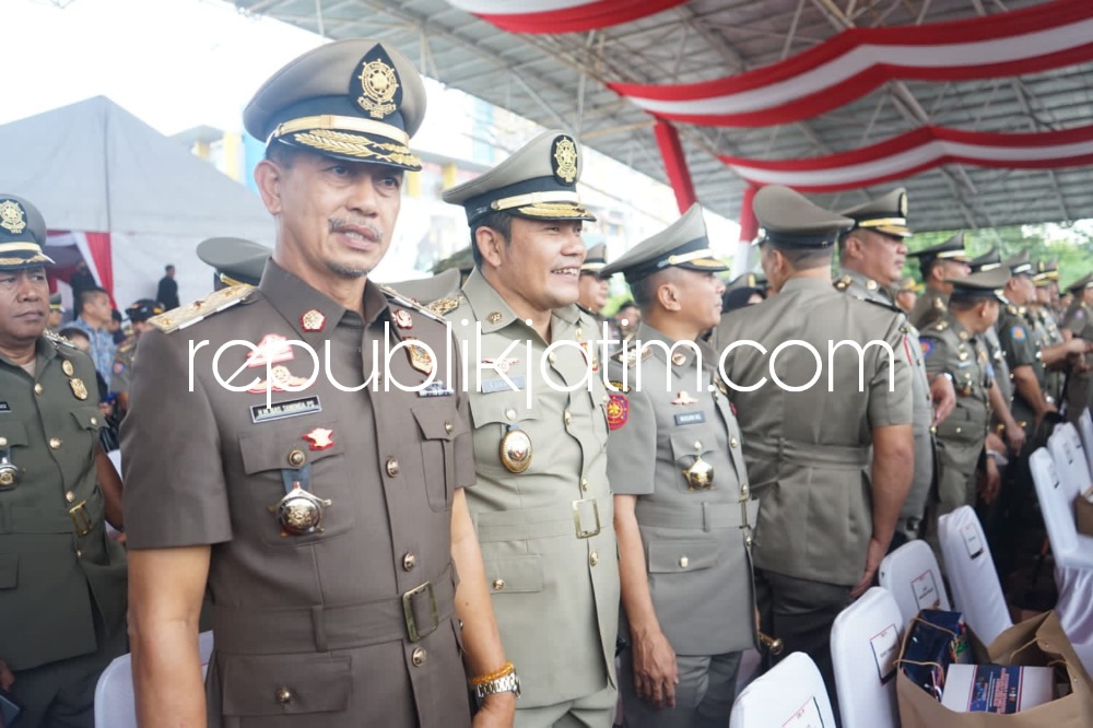 Hadiri Puncak HUT Ke 73 Satpol PP di Makassar, Wabup Sidoarjo Berharap Wujudkan Wilayah Tertib Bagi Investasi