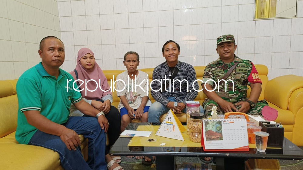 Terpisah 15 Tahun, Babinsa Koramil Sidoarjo Pertemukan Ibu dan Anak Kandung Asal Jombang