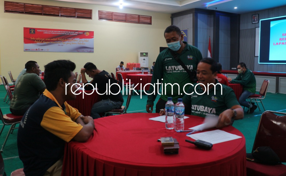 Lapas Porong Mulai Seleksi 191 Warga Binaan Turut Rehabilitasi Sosial Bagi Pecandu Narkoba