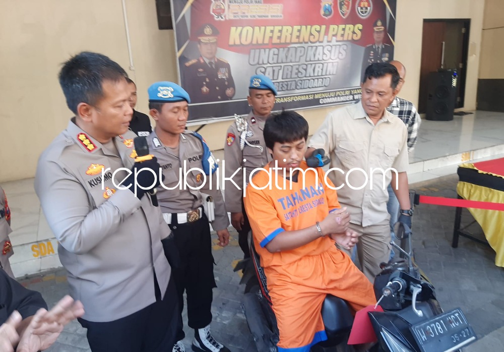 Kini Meringkuk Ditahanan, 10 Kali Beraksi Begal Payudara Berusia Muda Di Sidoarjo Nyaris Dihajar Warga