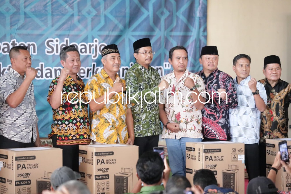 Tahun 2024 Bakal Terima Insentif Rp 500.000, Ribuan RT di Sidoarjo Terima Bantuan Sound System