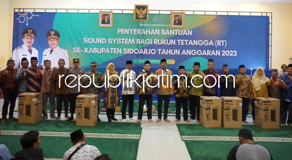 Ribuan Sound System yang Dibagikan ke 8.820 RT di Sidoarjo Produk Lokal Kota Delta