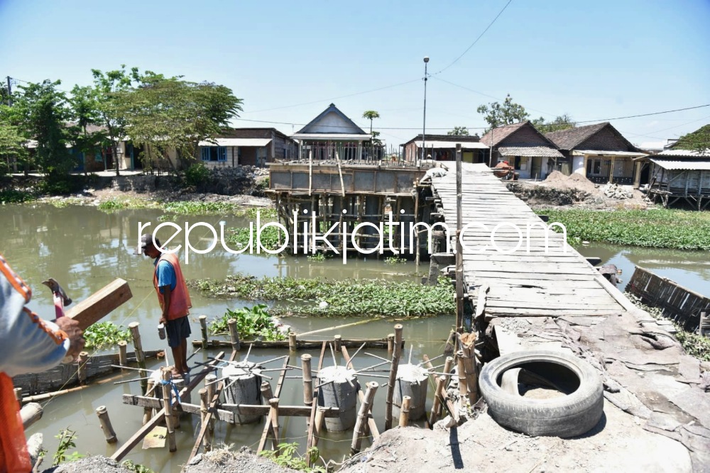 Jembatan Shiratal Mustaqim Kali Klurak - Balongdowo Candi Ditargetkan November Tahun 2023 Ini Selesai