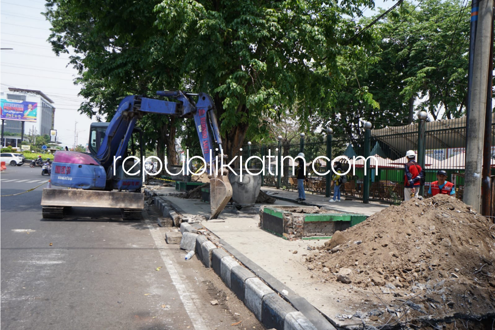 Revitalisasi Trotoar Stadion Gelora Delta Sidoarjo Ditarget Rampung Akhir 2023