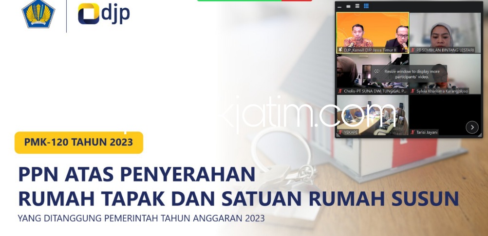 Kanwil DJP Jatim II Sosialisasi Insentif PPN Ditanggung Pemerintah Bersama DPD REI Jatim