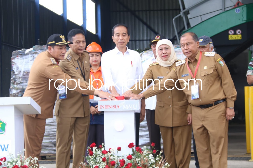 Presiden Jokowi Resmikan TPA Griya Mulyo Jabon Sidoarjo Bersamaan TPA Malang dan Jombang