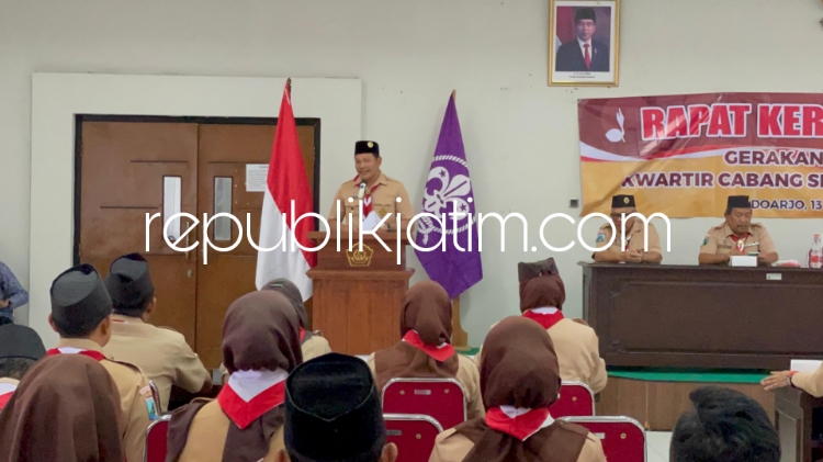 Tanamkan Karakter, Wabup Dukung Program Rakercab Pramuka Sidoarjo Tahun 2024