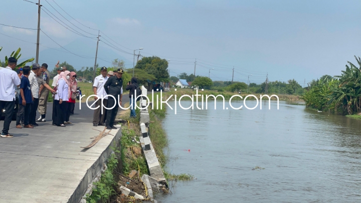 Plengsengan Jalan Beton Kedungbocok Ambrol, Plt Bupati Sidoarjo Perintah Dinas PUBM Segera Perbaiki Pekan Ini