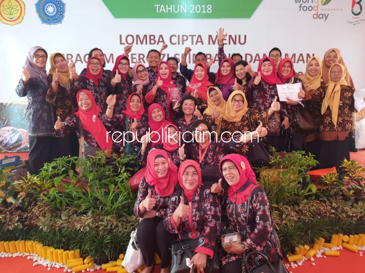 Mewakili Jatim, Sidoarjo Juara Umum Lomba Cipta Menu Bergizi Tingkat Nasional