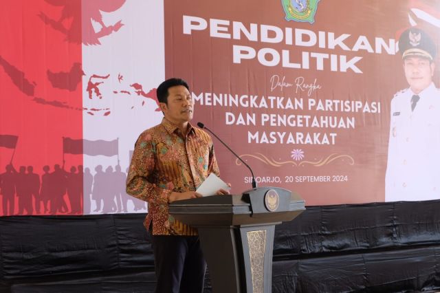 Plt Bupati Sidoarjo : Pendidikan Politik Wujudkan Pilkada Serentak 2024 yang Aman dan Kondusif