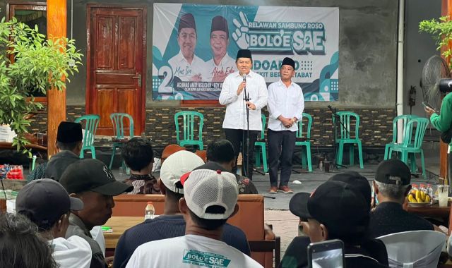 Resmikan Posko Relawan Sambung Roso SAE di Sukodono, Komunitas Pendukung Mas Iin - Abah Edy Makin Membludak