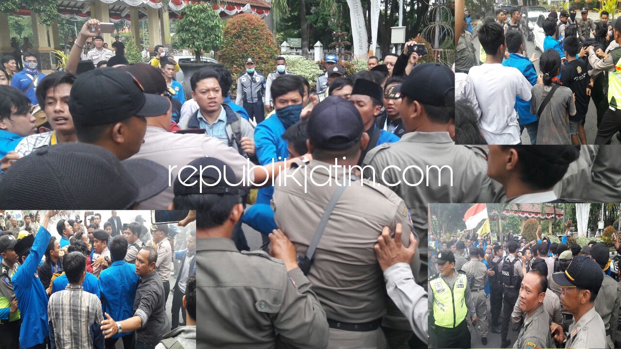 Pelantikan Sekda Baru, Diwarnai Kericuhan Demo Mahasiswa