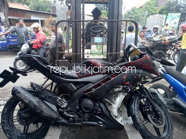 Heboh Bocah Mancing Temukan Motor R15 Merah Putih