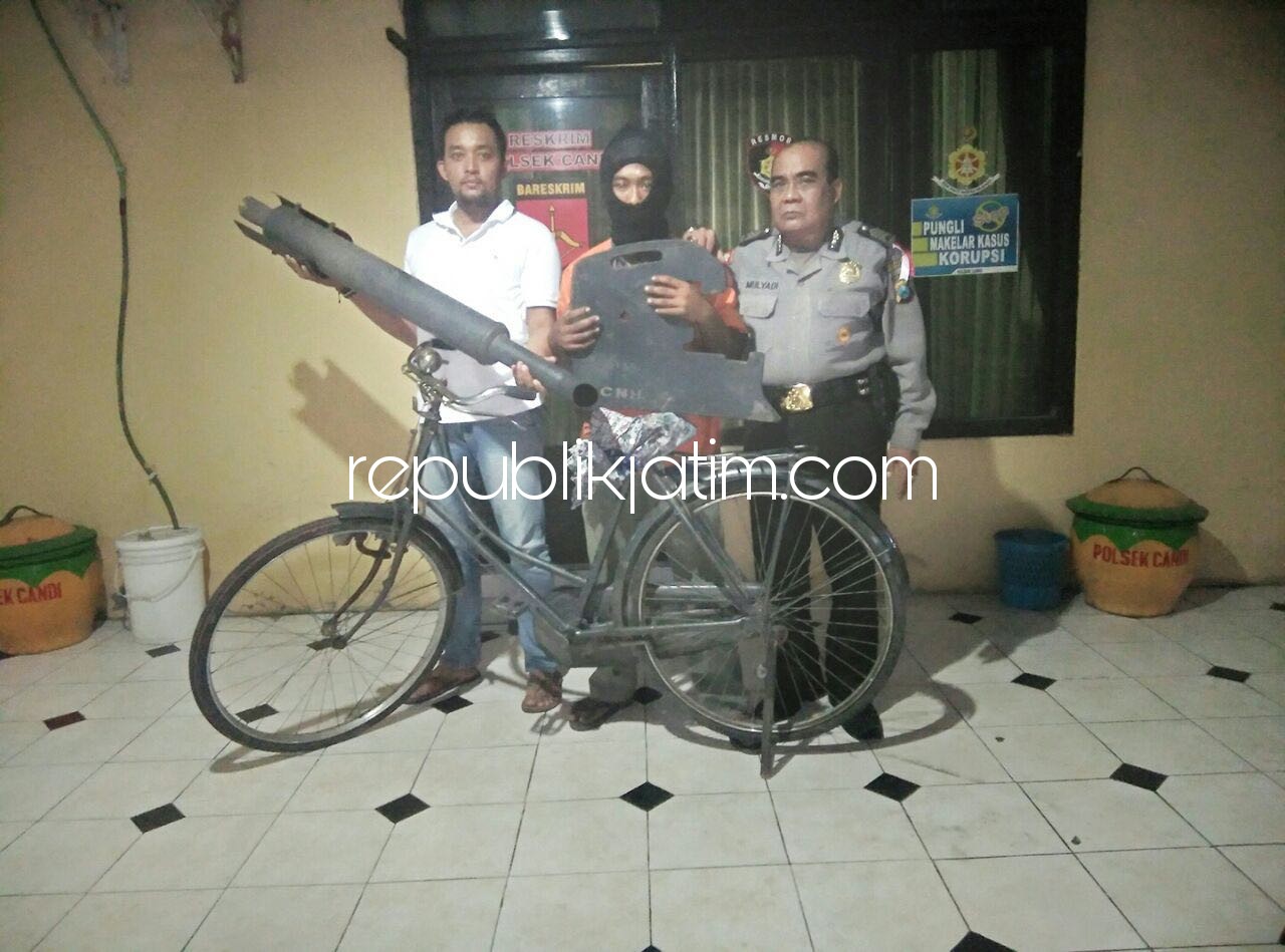 Pemuda Bligo Pencuri Mesin di KPTR Candi Diringkus Polisi